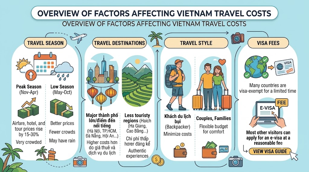 Factors Affecting Vietnam Travel Costs